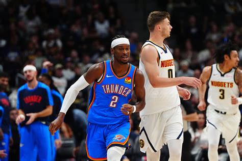 Denver Nuggets vs. Oklahoma City Thunder .